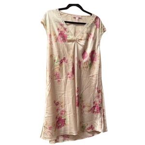 Oscar De La Renta Floral V-Neck nightgown Dress
